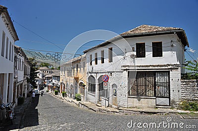 GjirokastÃ«r is a city in the Republic of Albania Editorial Stock Photo
